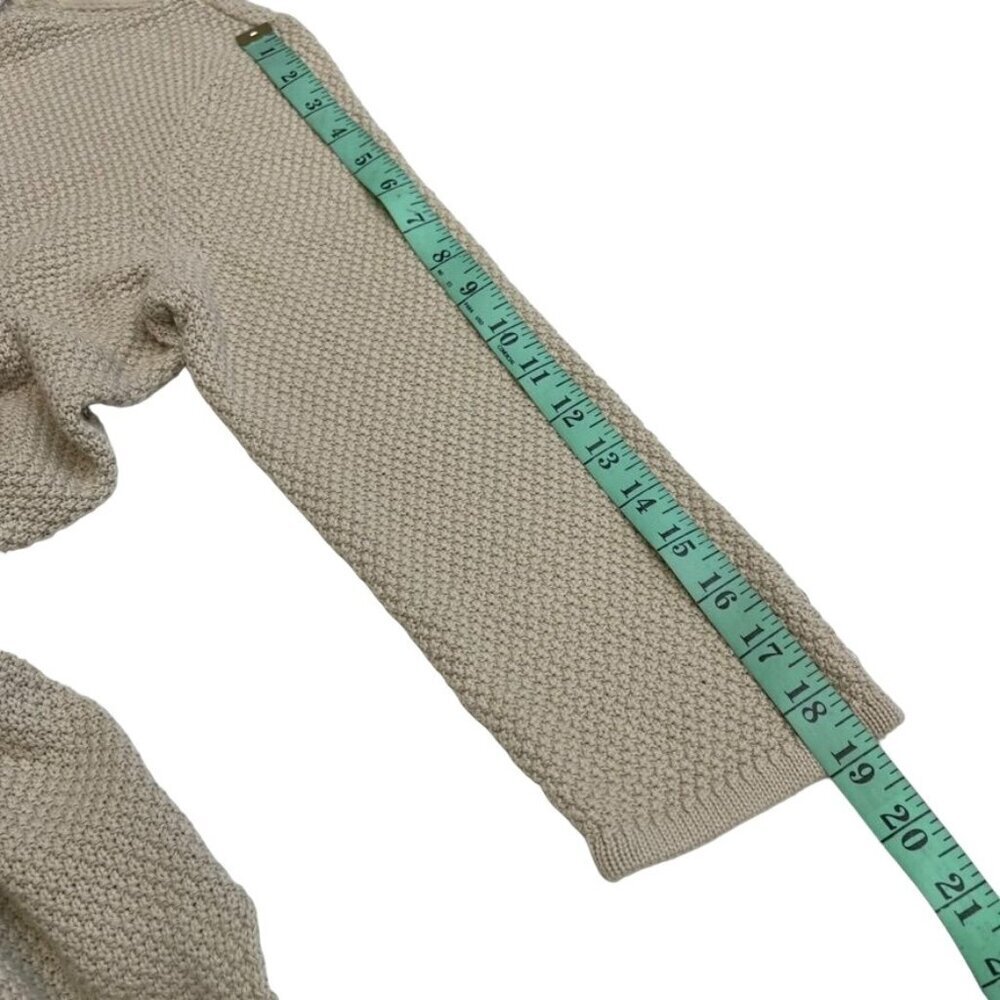 Charter Club Women's Knit Sweater Beige 3/4 Sleeve Size L 60% Cotton 40% Acrylic - Picture 9 of 11